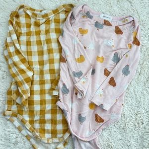 Set of 2 Angel Dear onesies